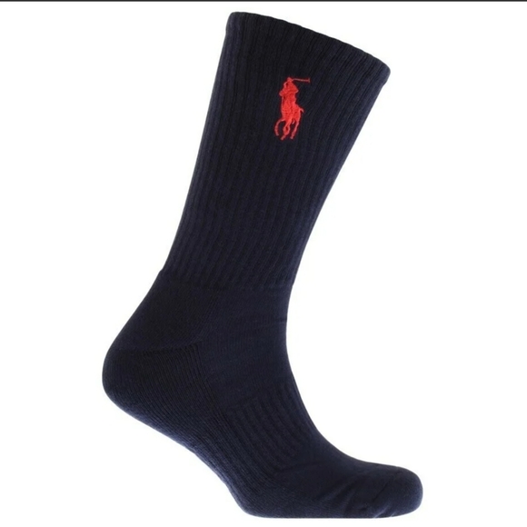 NWT Men's Ralph Lauren Polo Big Pony 3 Pairs Crew Socks - Picture 4 of 12